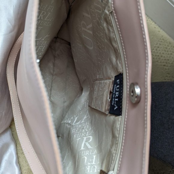 Furla Pale Pink Leather Bag - Picture 6 of 11